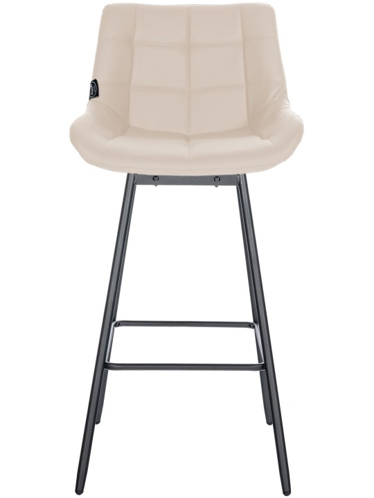 Weston draaibare barkruk kunstleer, crème