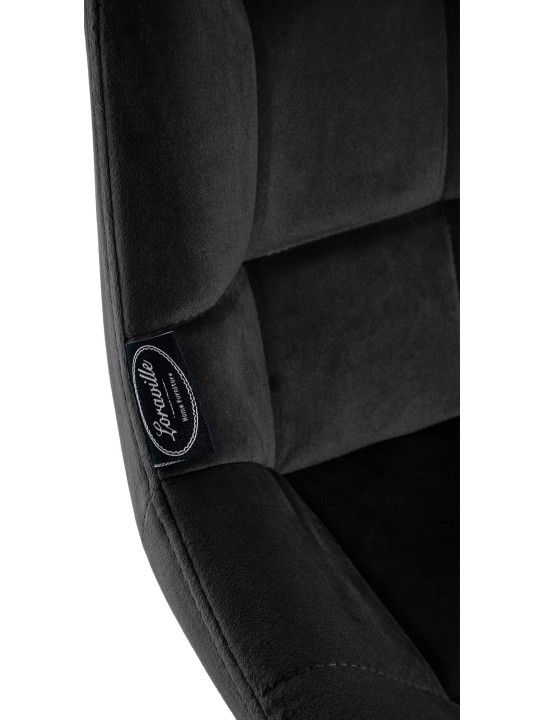 Weston Draaibarkruk Fluweel, zwart