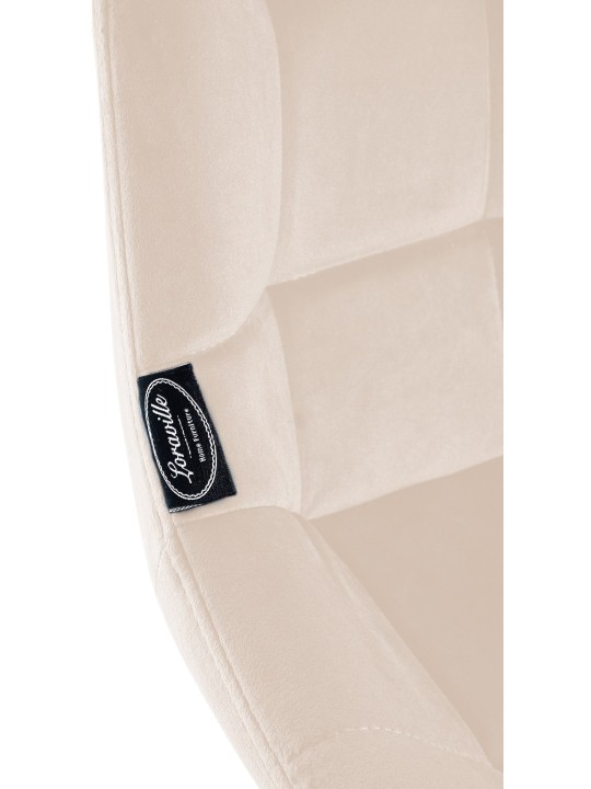 Weston Draaibarkruk Fluweel, crème