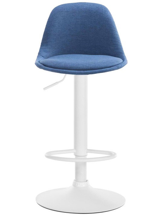 Barkruk Kiel stof, blauw