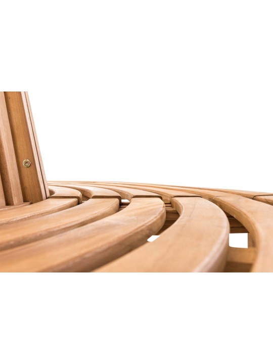 Leming boombank halfrond 200 cm, teak