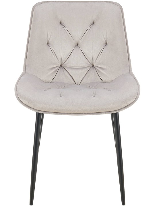Wallace fluwelen eetkamerstoel, grijs Wallace fluwelen eetkamerstoel, grijs