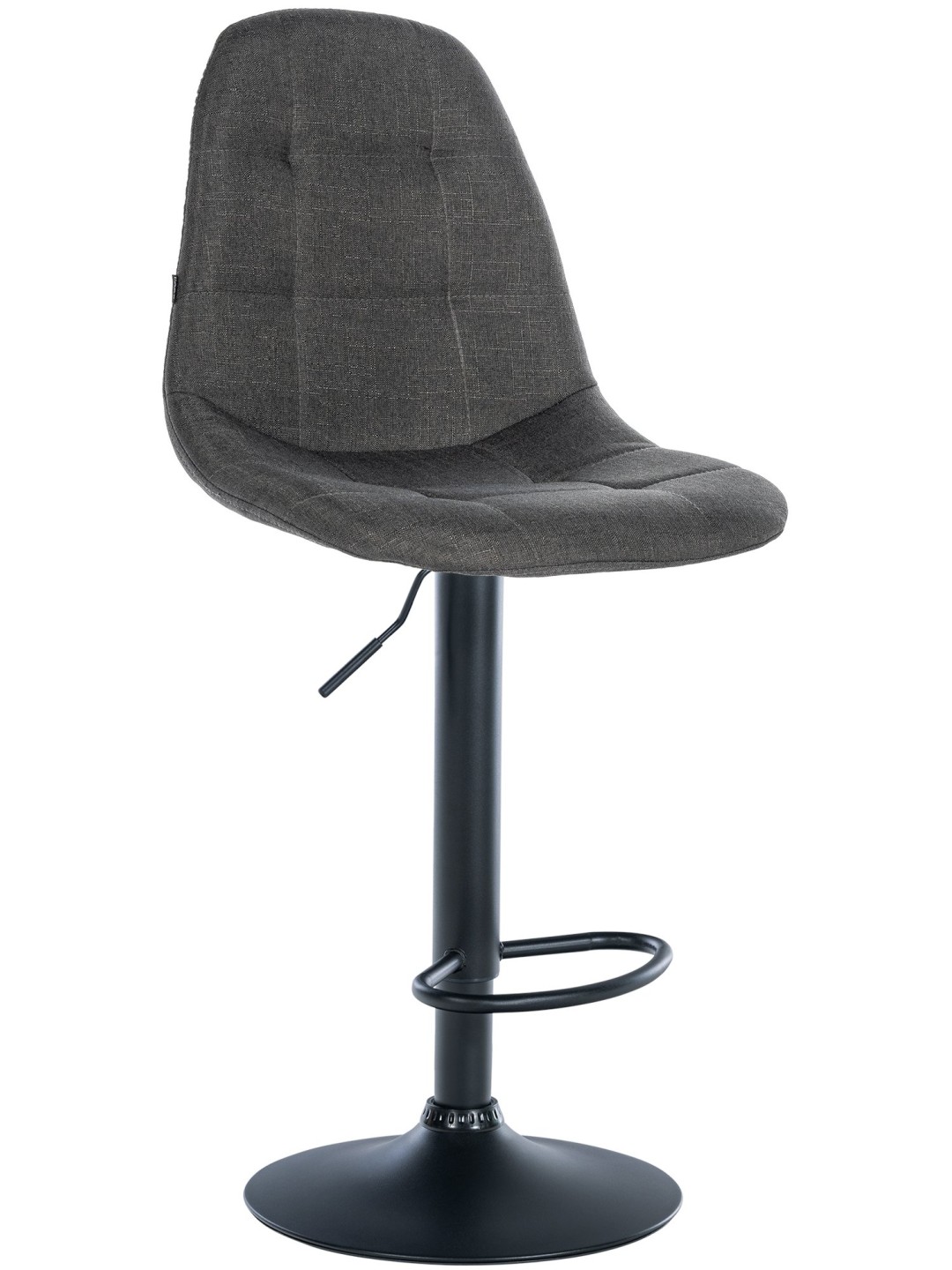 Barkruk Elmore stof B, donkergrijs