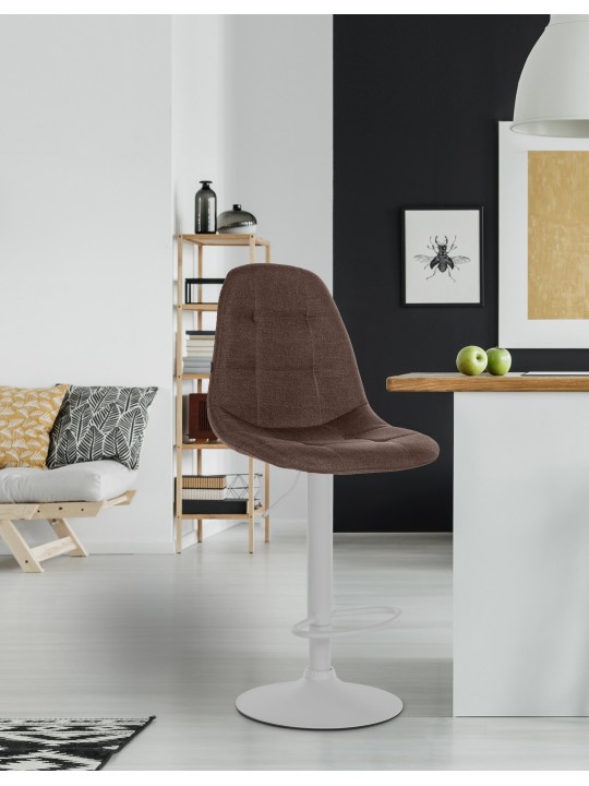 Barkruk Elmore stof W, bruin Barkruk Elmore stof W, bruin