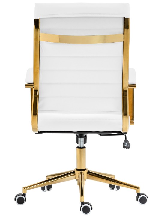 Bureaustoel Havana kunstleer, wit