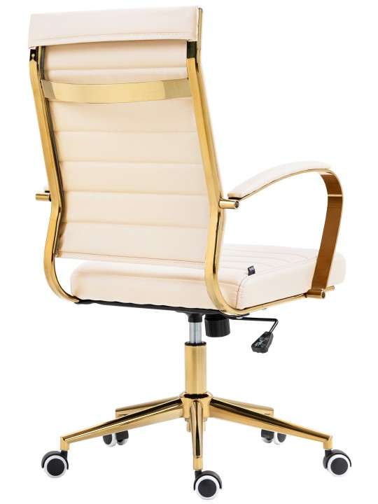 Bureaustoel Havana kunstleer, crème