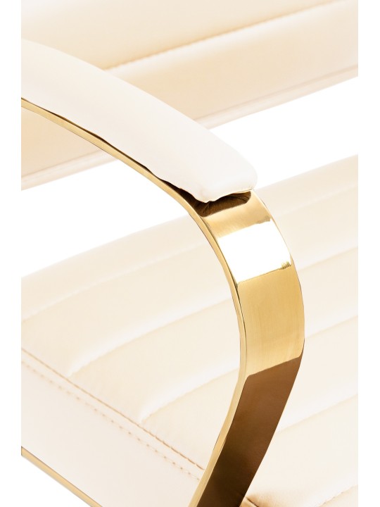 Bureaustoel Havana kunstleer, crème