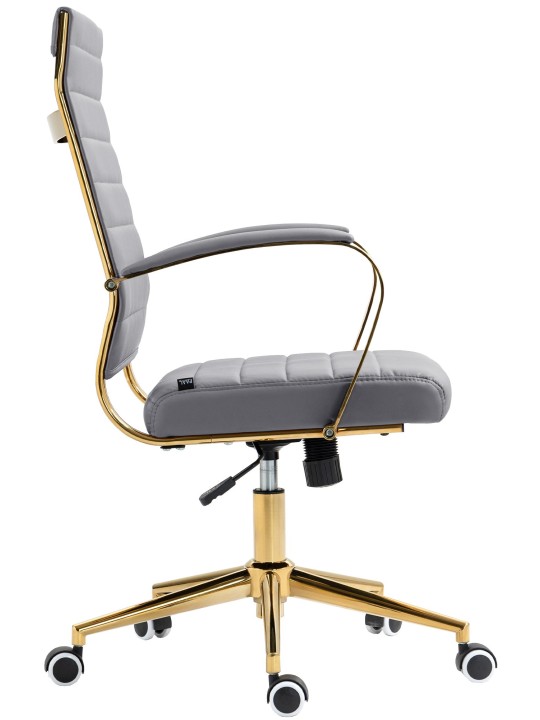 Bureaustoel Havana kunstleer, grijs