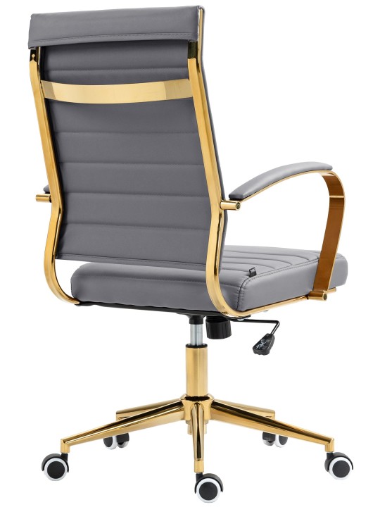 Bureaustoel Havana kunstleer, grijs