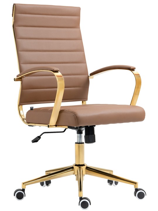 Bureaustoel Havana kunstleer, lichtbruin