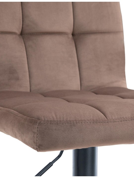 Set van 2 barkrukken Peru fluweel, bruin