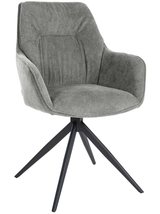 Eetkamerstoel Jules stof, grijs