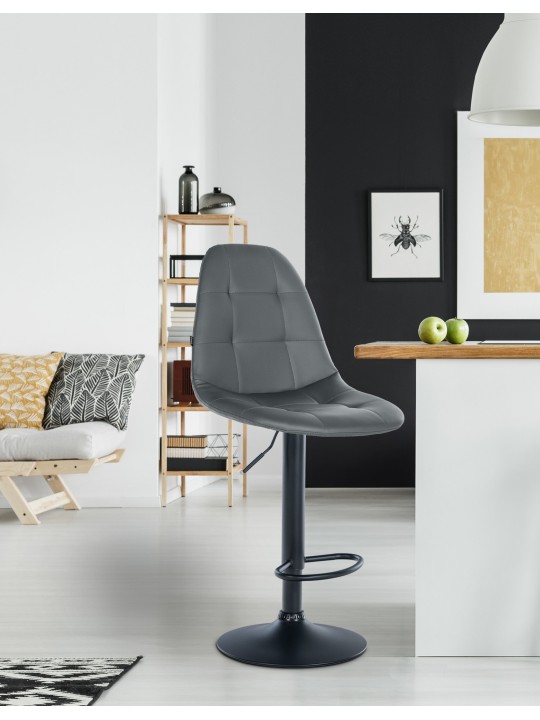 Barkruk Elmore kunstleer B, grijs