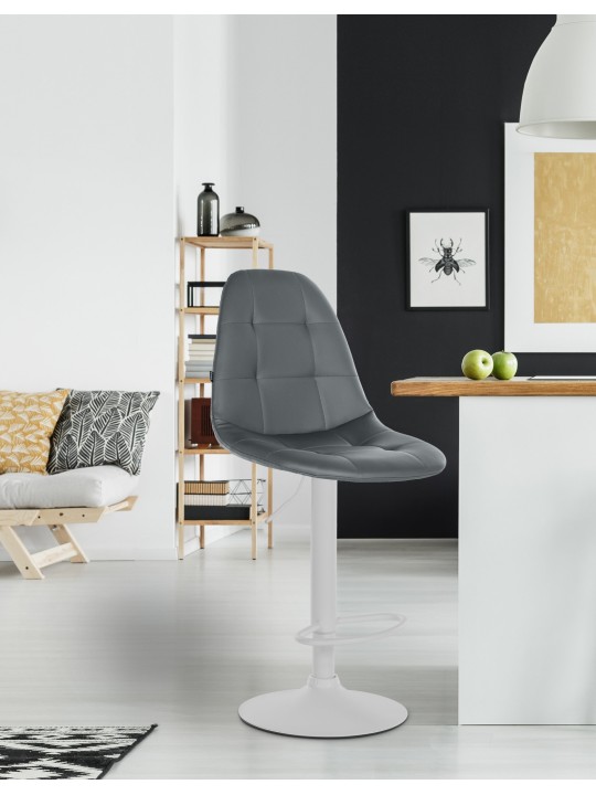 Barkruk Elmore kunstleer W, grijs Barkruk Elmore kunstleer W, grijs