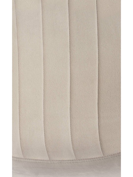 Set van 4 eetkamerstoelen Baxter fluweel, grijs