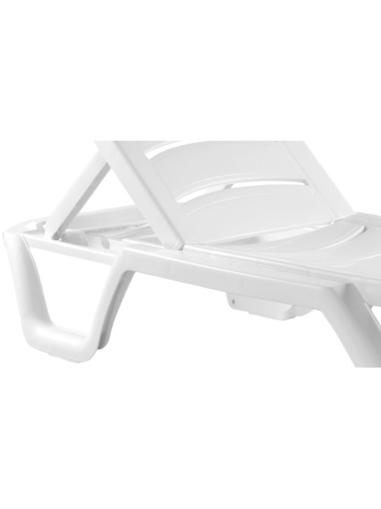 Set van 10 ligstoelen Bahama, wit