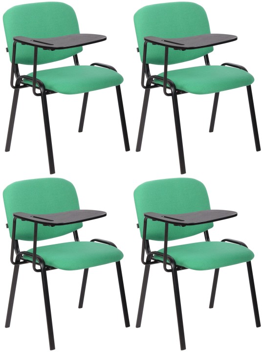 Set van 4 Ken stoelen met klaptafel stof, groen Set van 4 Ken stoelen met klaptafel stof, groen