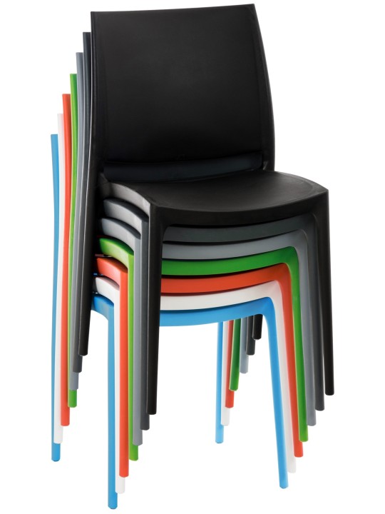 Set van 2 stoelen Meton, donkergrijs