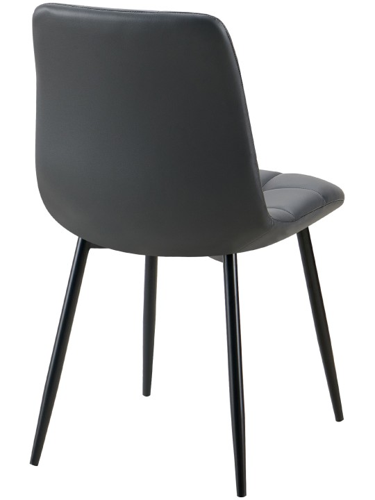 Set van 4 eetkamerstoelen Antibes kunstleer, zwart Set van 4 eetkamerstoelen Antibes kunstleer, zwart