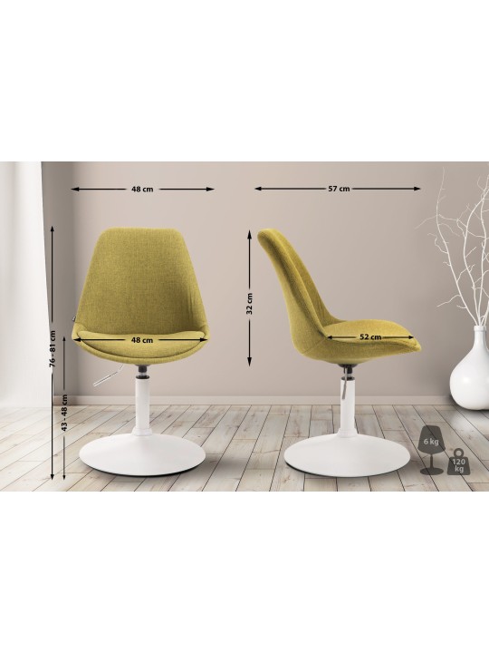 Stoel Maverick W stof, groen Stoel Maverick W stof, groen