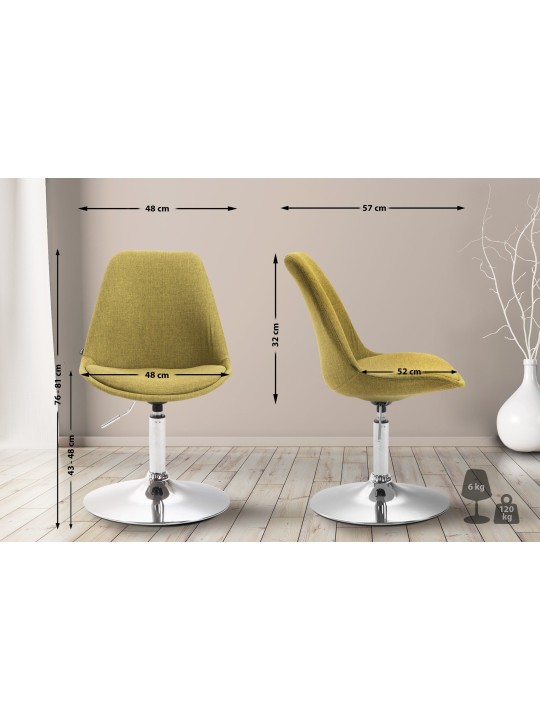 Stoel Maverick C stof, groen Stoel Maverick C stof, groen