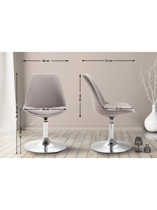 Stoel Maverick C stof, grijs Stoel Maverick C stof, grijs