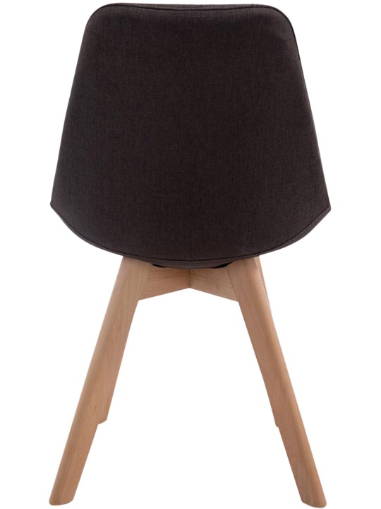 Bezoekersstoel Borneo V2 Natura stof, donkergrijs