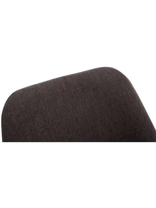 Bezoekersstoel Borneo V2 Natura stof, donkergrijs