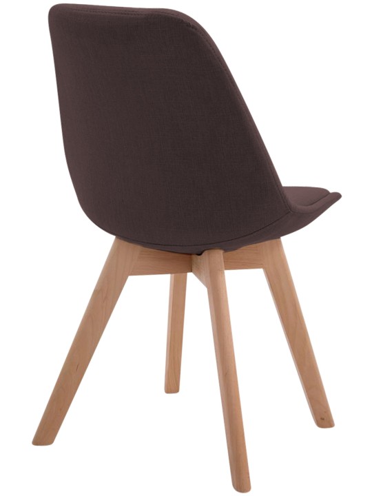 Bezoekersstoel Borneo V2 Natura stof, bruin