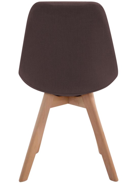 Bezoekersstoel Borneo V2 Natura stof, bruin