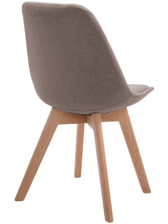 Bezoekersstoel Borneo V2 Natura stof, taupe