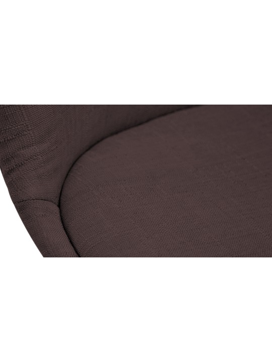 Bezoekersstoel Borneo V2 walnoot stof, bruin