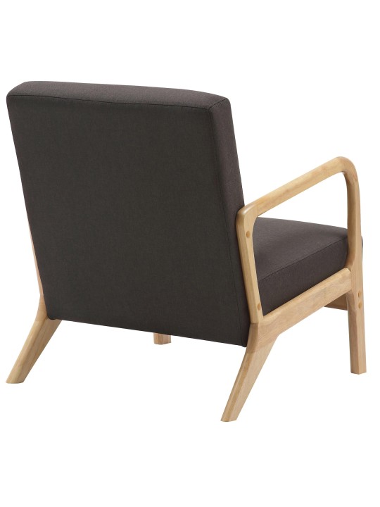 Fauteuil Hibbing stof, bruin
