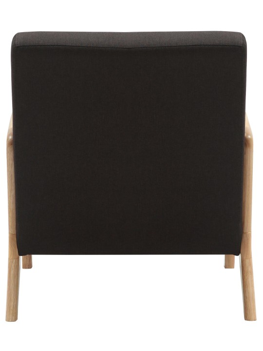 Fauteuil Hibbing stof, bruin