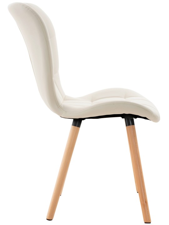 Set van 2 stoelen Elda kunstleer, wit