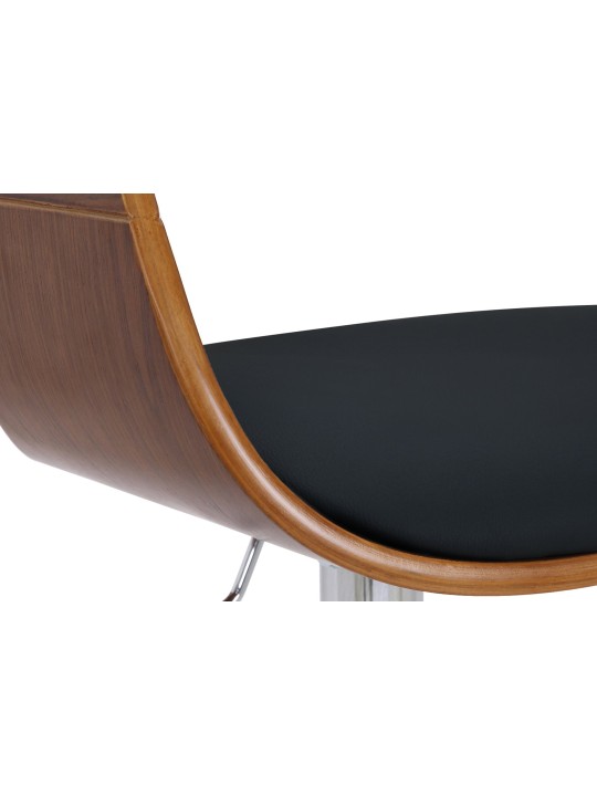 Barkruk Kingston C, walnoot/zwart Barkruk Kingston C, walnoot/zwart