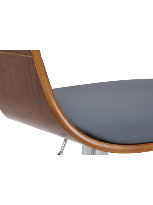 Barkruk Kingston C kunstleer, walnoot/grijs Barkruk Kingston C kunstleer, walnoot/grijs