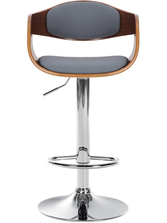 Barkruk Kingston C kunstleer, walnoot/grijs Barkruk Kingston C kunstleer, walnoot/grijs