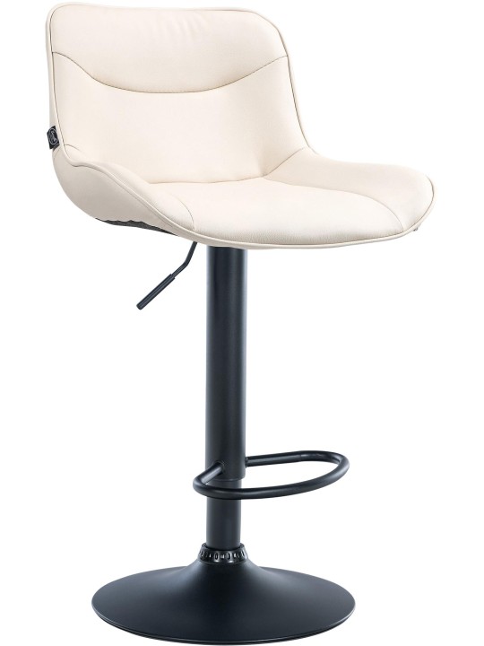 Barkruk Vonore kunstleer, crème