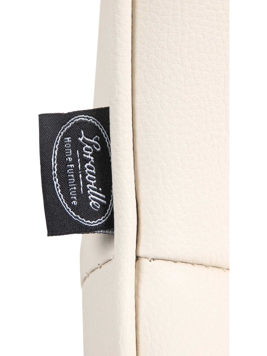 Barkruk Vonore kunstleer, crème