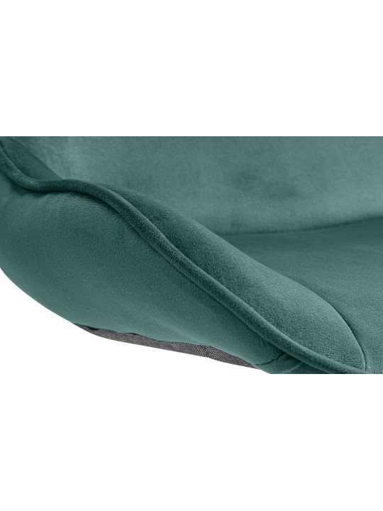 Barkruk Vonore fluweel chroom, groen