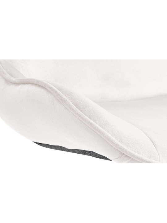 Barkruk Vonore fluweel, crème