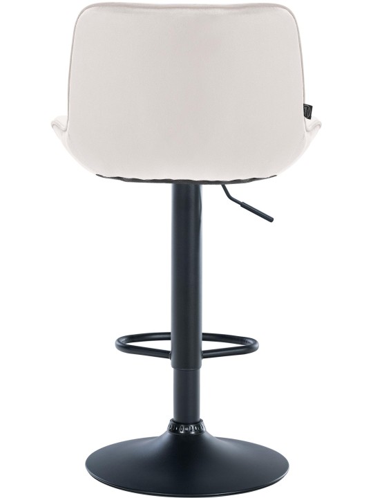 Barkruk Vonore fluweel, crème