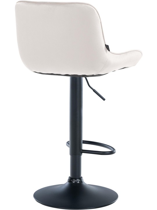 Barkruk Vonore fluweel, crème