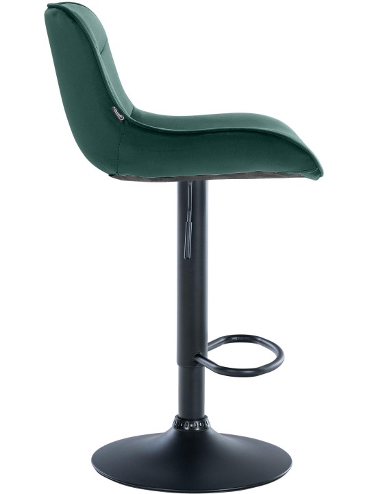 Barkruk Vonore fluweel, groen