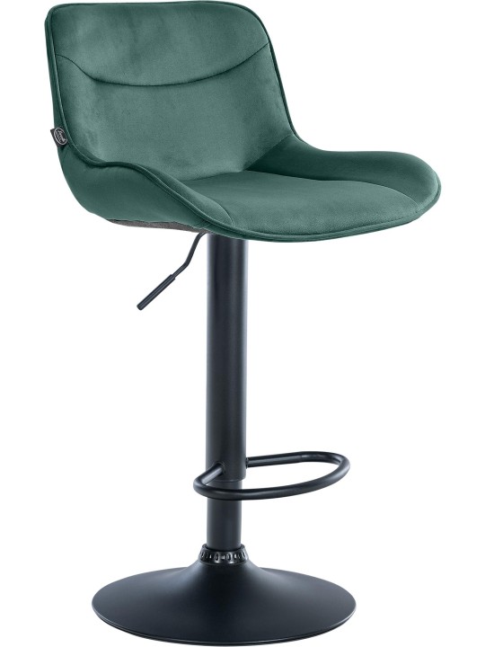 Barkruk Vonore fluweel, groen