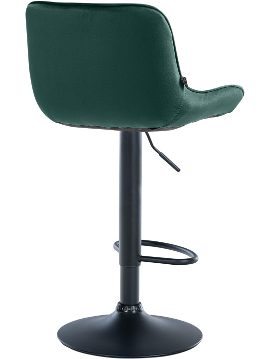 Barkruk Vonore fluweel, groen