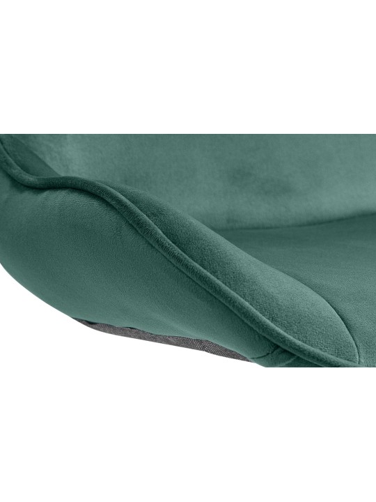 Barkruk Vonore fluweel, groen