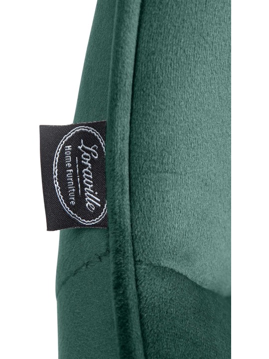 Barkruk Vonore fluweel, groen