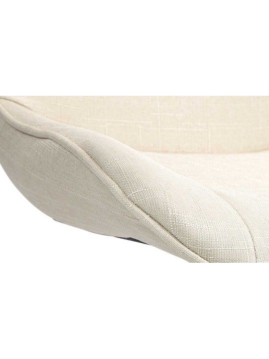 Barkruk Vonore stof chroom, crème